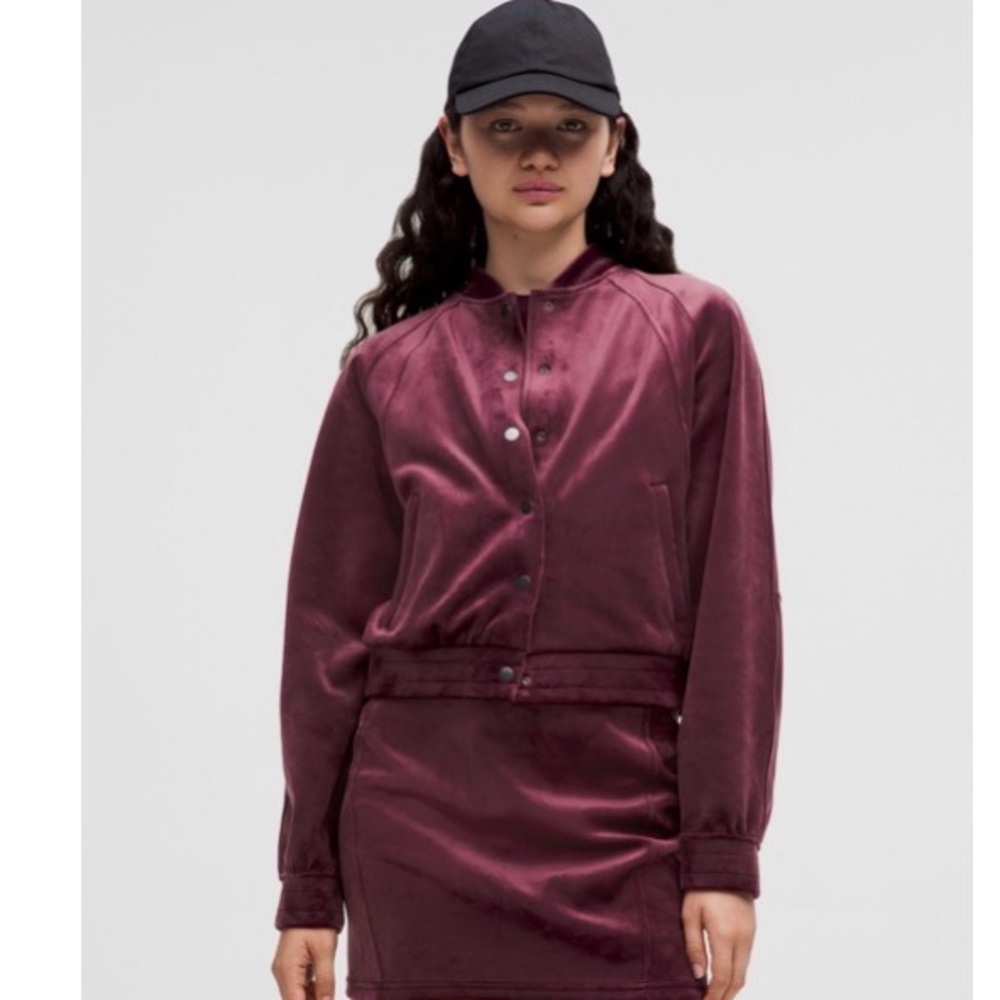 Lululemon velvet bomber jacket Large